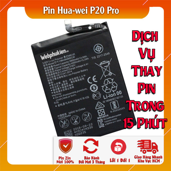 Pin Webphukien cho Huawei P20 Pro Việt Nam HB436486ECW - 4000mAh 